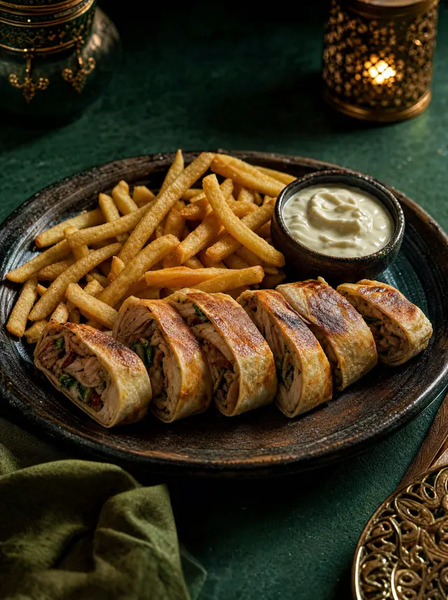 Arabisches Shawarma Sandwich